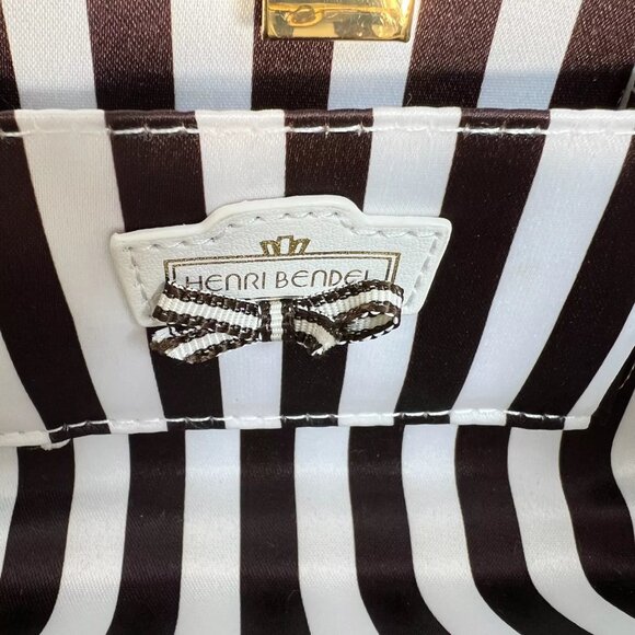 Henri Bendel The Party Starter Gold Clutch Shoulder Box Purse Removable Strap - Picture 12 of 16